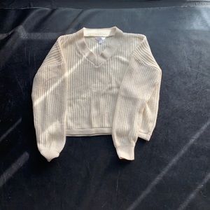 Cream cropped sweater